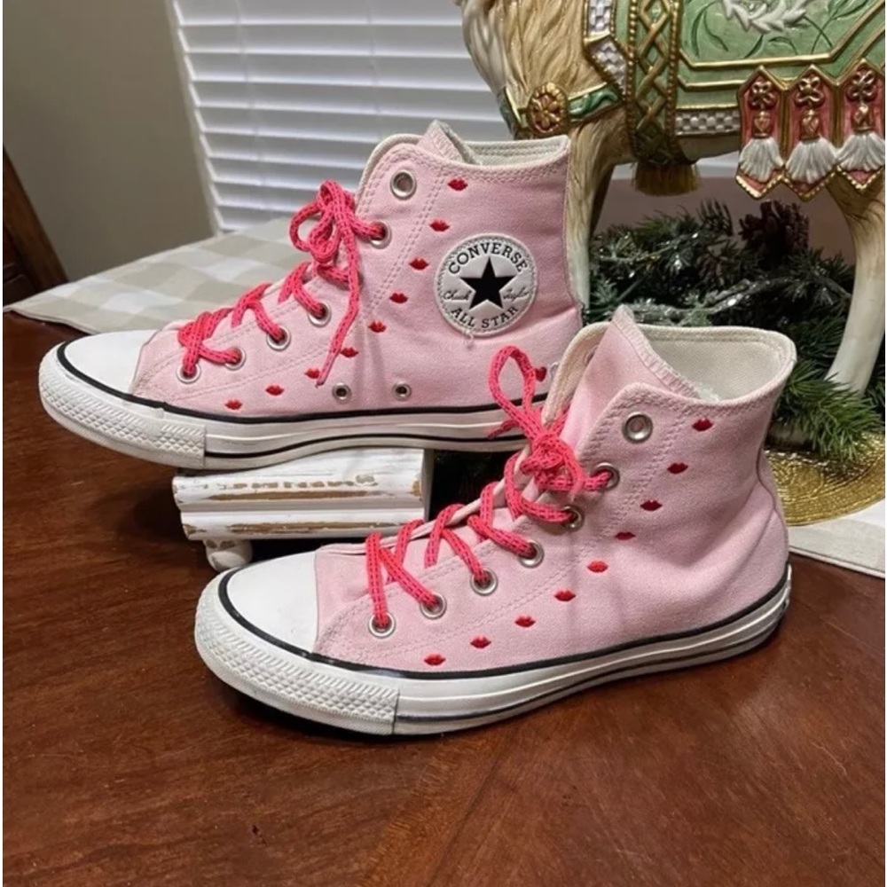 Converse Chuck Taylor All Star love hearts lips valentines rare